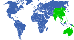 Australia, Asia and New Zealand